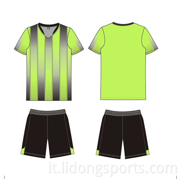 Shirt da calcio OEM Maker all'ingrosso SCHIRTS CASCITÀ ECCITURA CHIUST GREEN COOCK MACCHIO